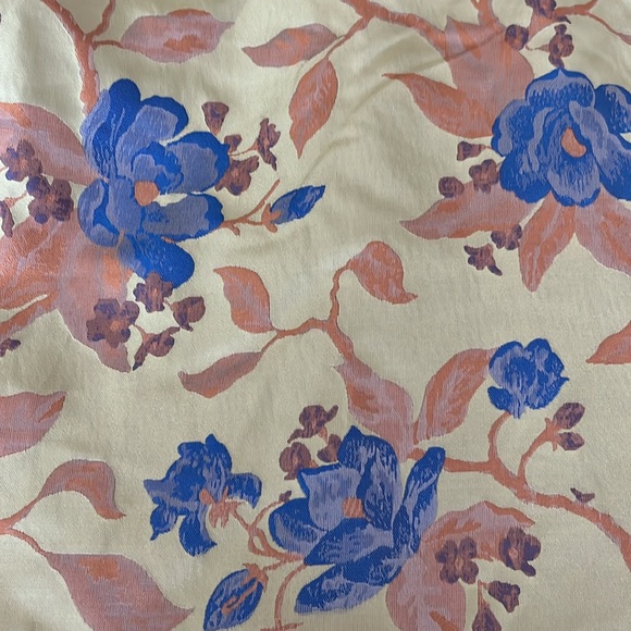 ASOS Floral Off-Shoulder Midi Dress in Yellow and Blue - Picture 5 of 12